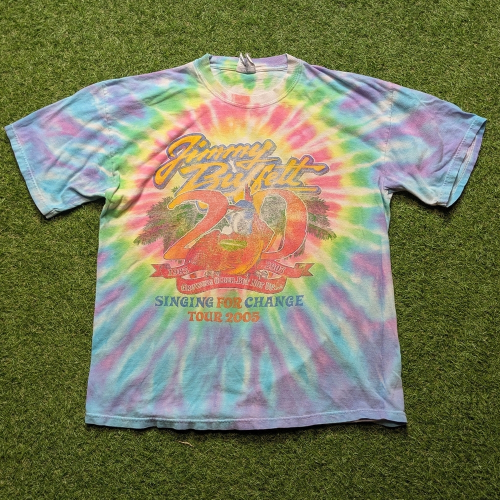 Vintage Jimmy Buffett 2005 Tie Dye Tour Shirt Size XL